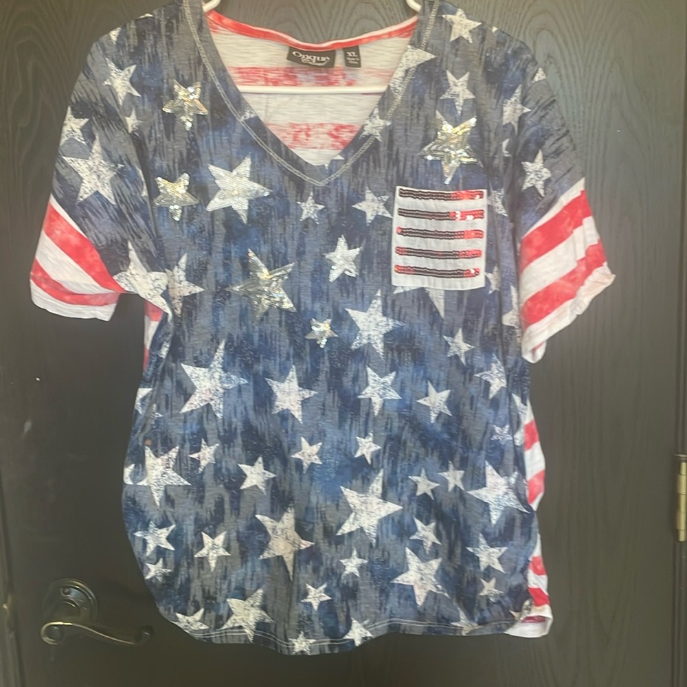 4th. Of July tee shirt red